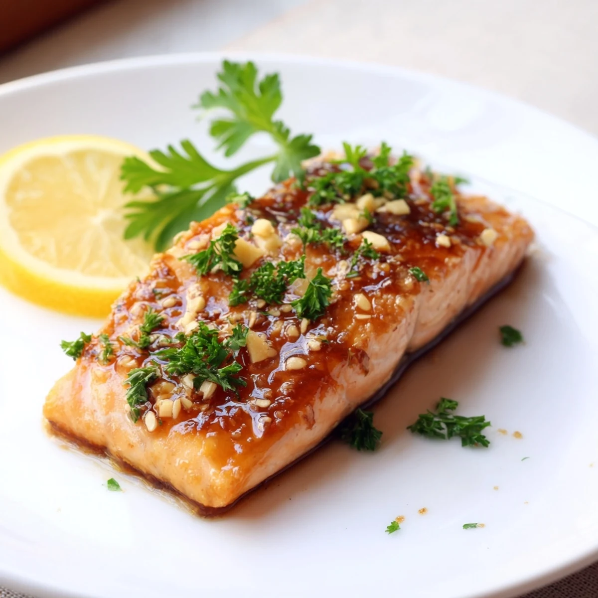 Baked Salmon Honey Glaze