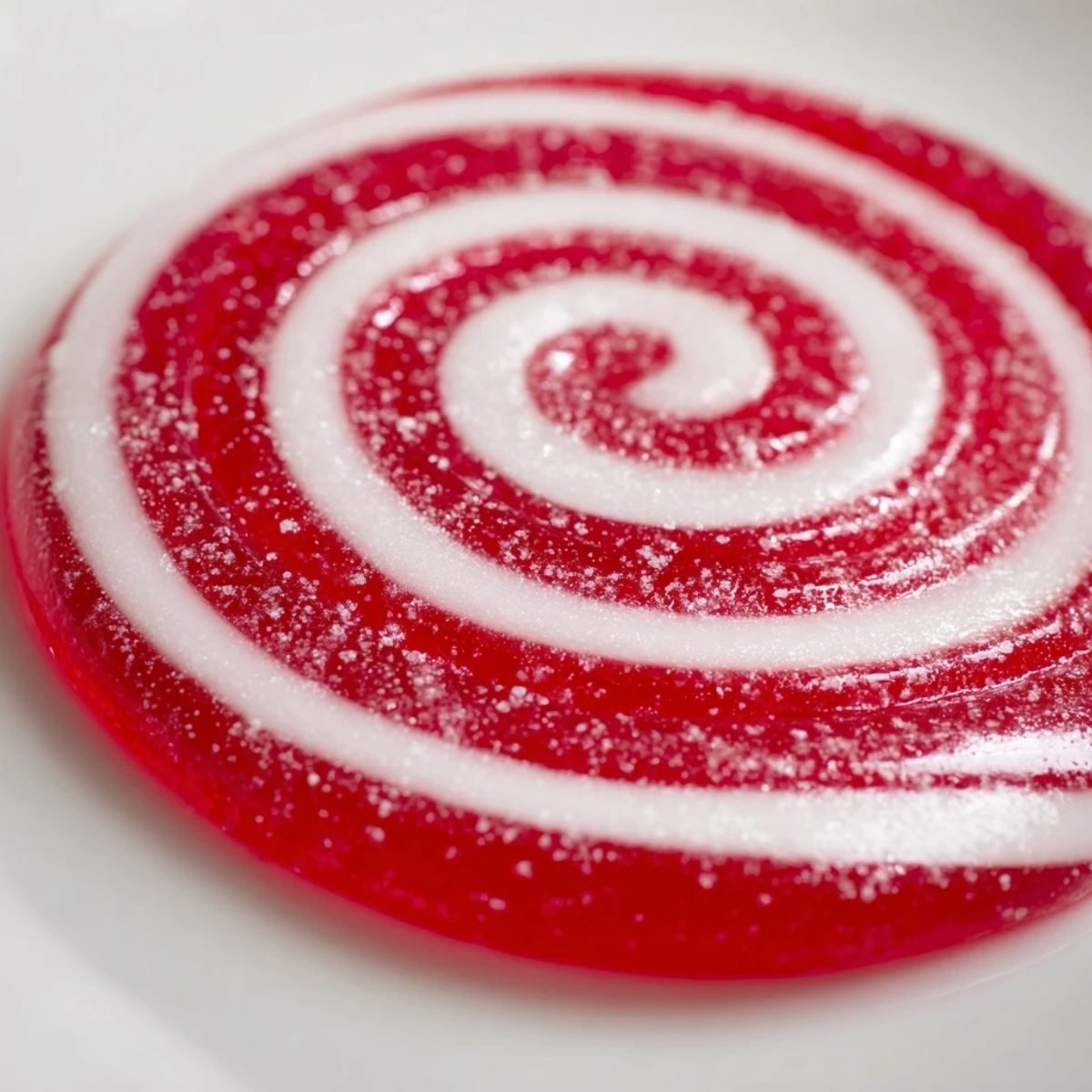 A hand holding a classic striped peppermint candy near a bowl of similar confectionery treats, perfect for holiday gifting.