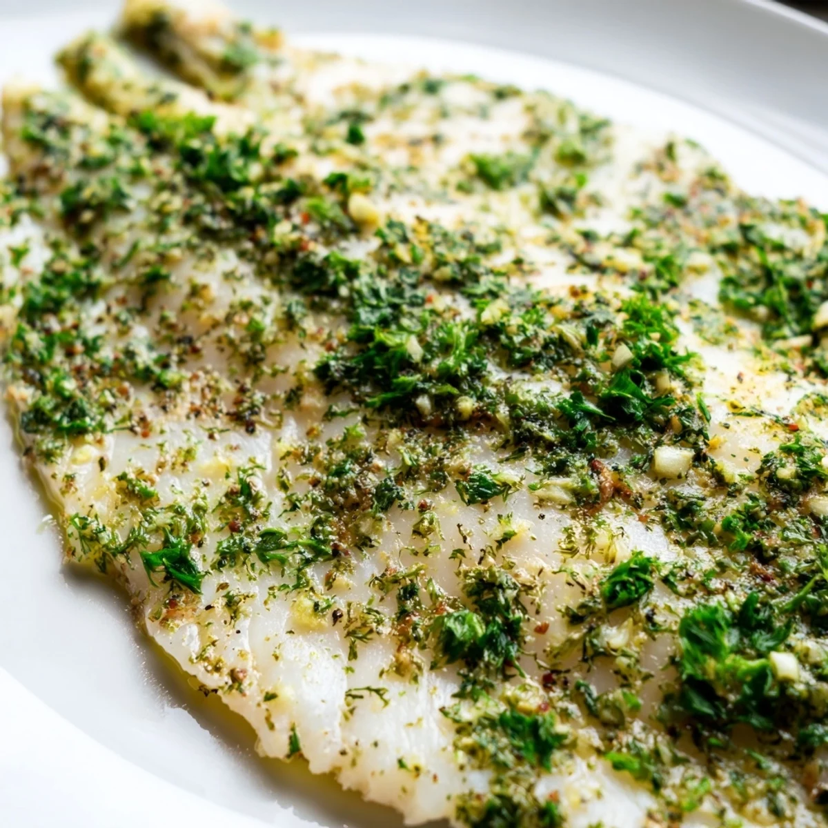 Healthy baked tilapia fillets with herbs and lemon on a parchment-lined sheet pan, perfect for a quick weeknight dinner.