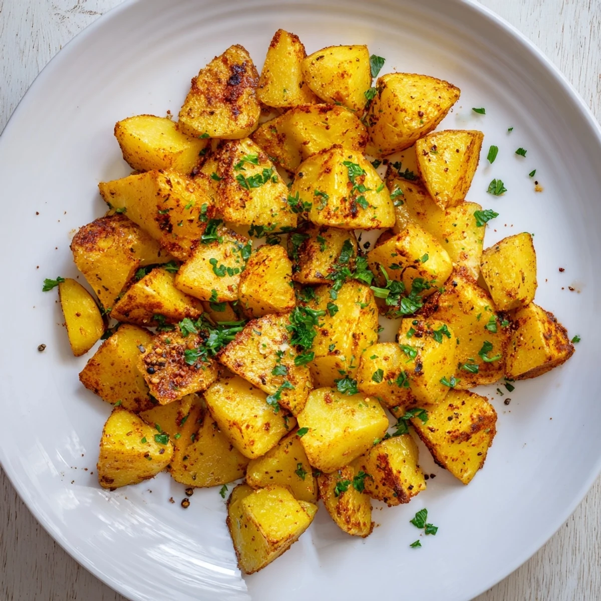 Cajun Spiced Roasted Potatoes served hot with lemon wedges, a savory Southern-style side dish.  
