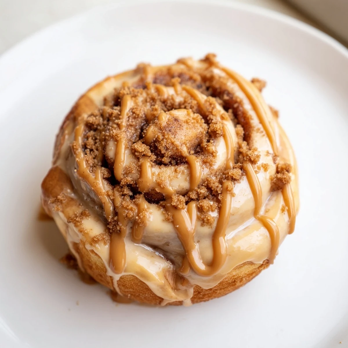 Soft and Gooey Biscoff Cinnamon Rolls fresh from the oven with a golden-brown crust.