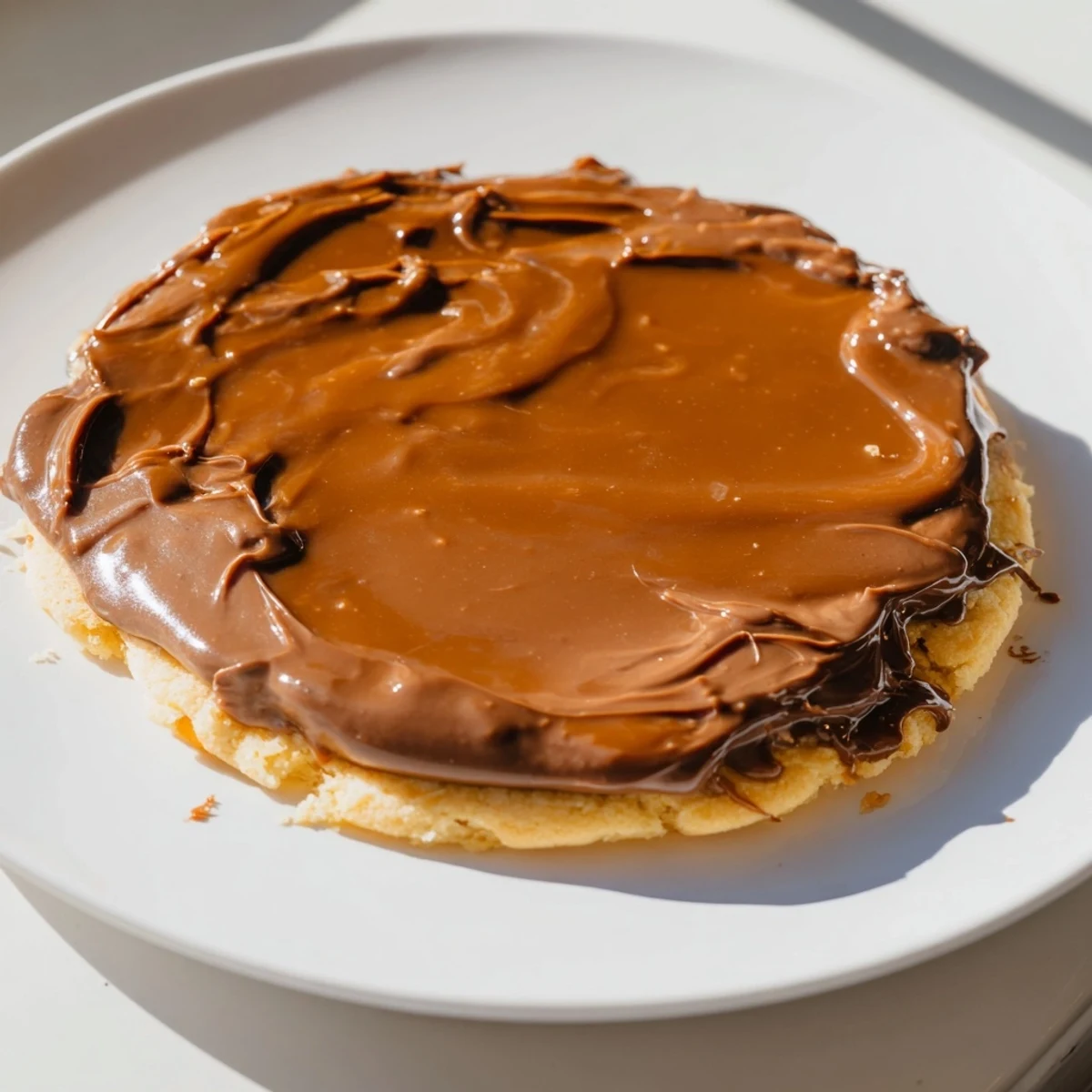 Overhead view of homemade Twix Cookies arranged on a cooling rack with melted chocolate drizzle for a festive American dessert.
