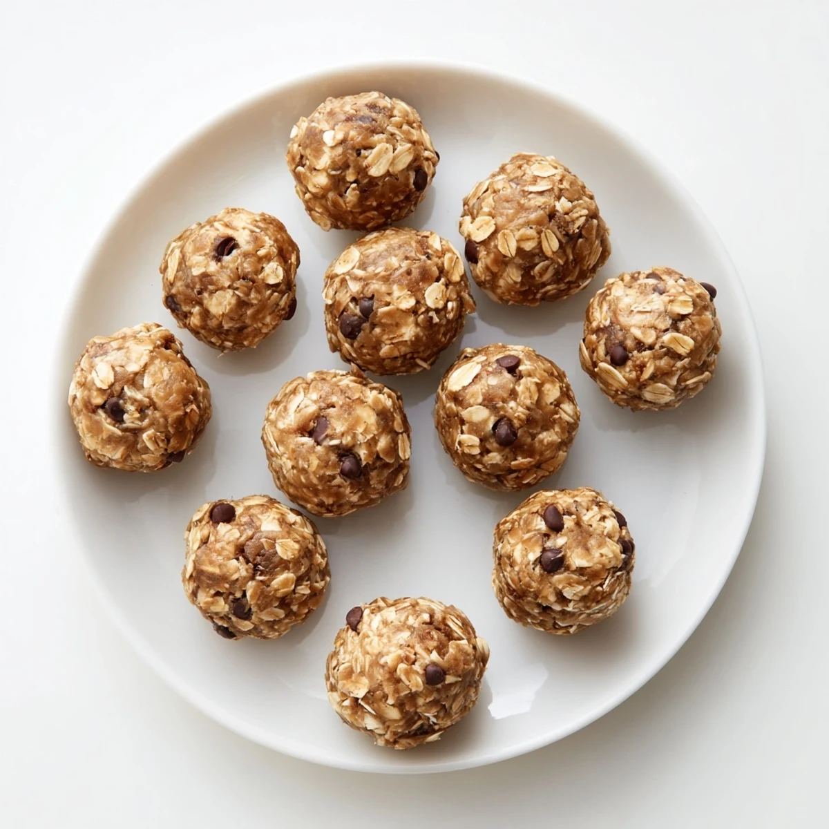 A glass meal prep container holds No Bake Peanut Butter Energy Bites, a perfect on-the-go vegetarian snack.