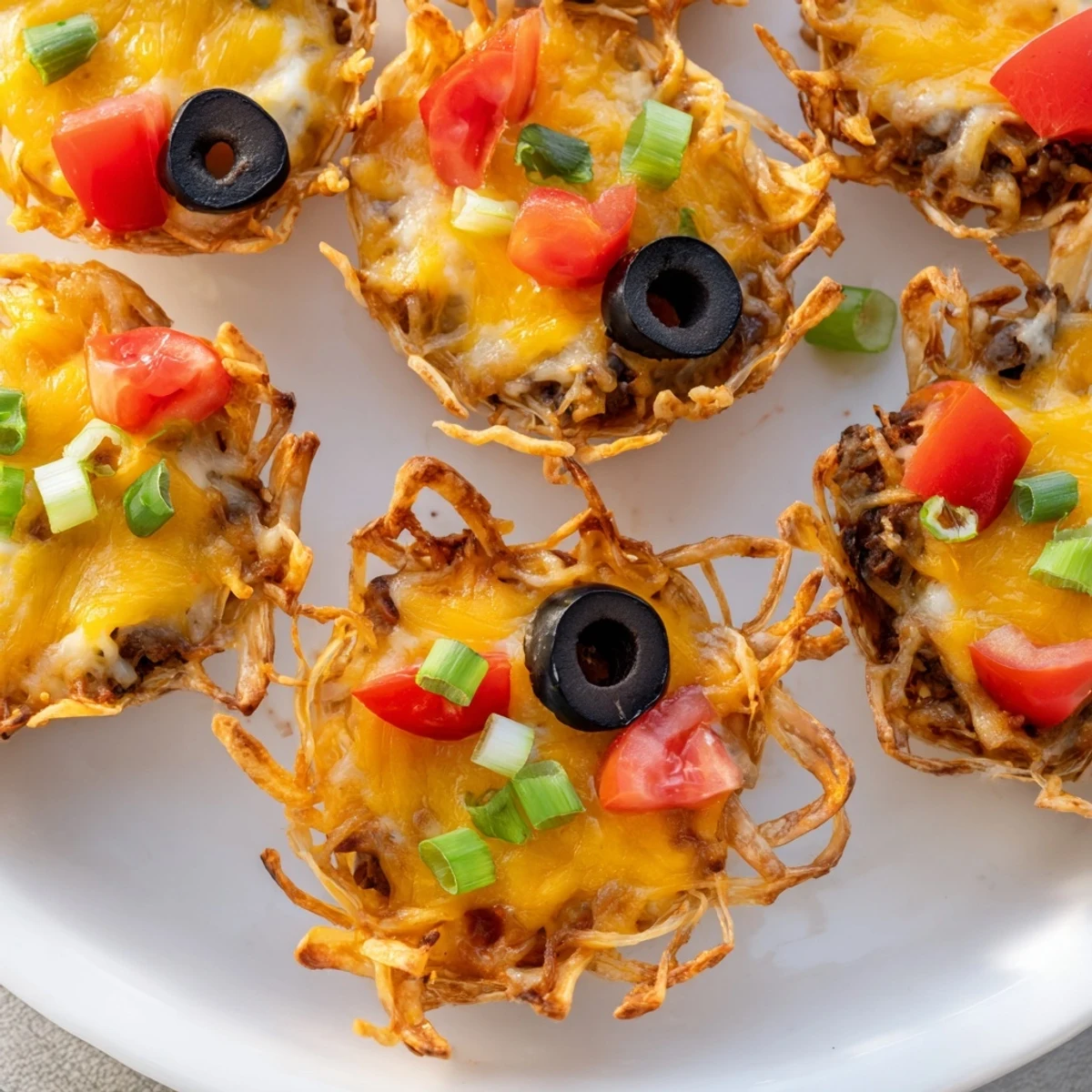 Baked Tex-Mex appetizer bites bubbling with cheesy goodness and zesty taco flavor