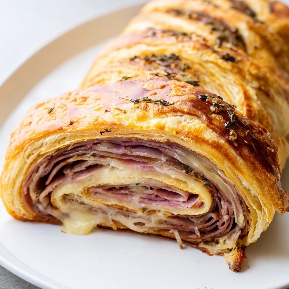 Golden Beef and Cheese French Dip Roll Ups arranged on a rustic wooden cutting board with dipping sauce