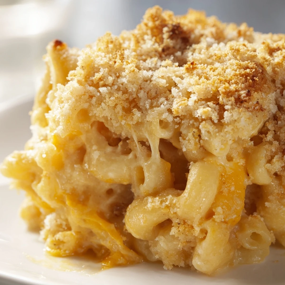 Creamy Three Cheese Baked Macaroni