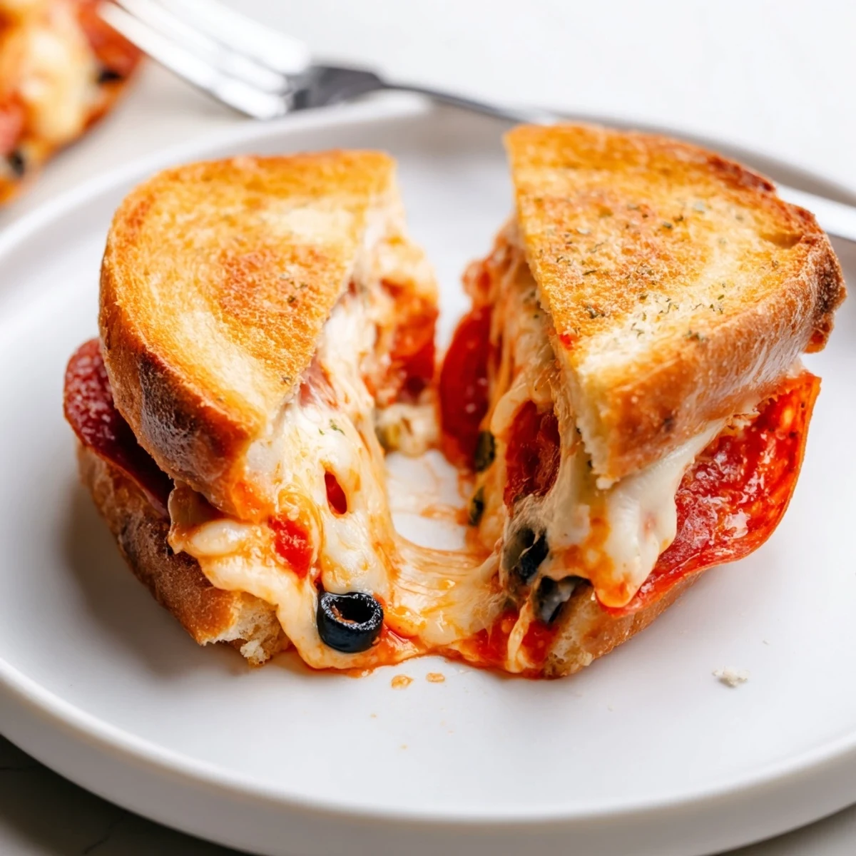 Crispy Pie Iron Pizza Pockets melting mozzarella with charred campfire edges, ready.