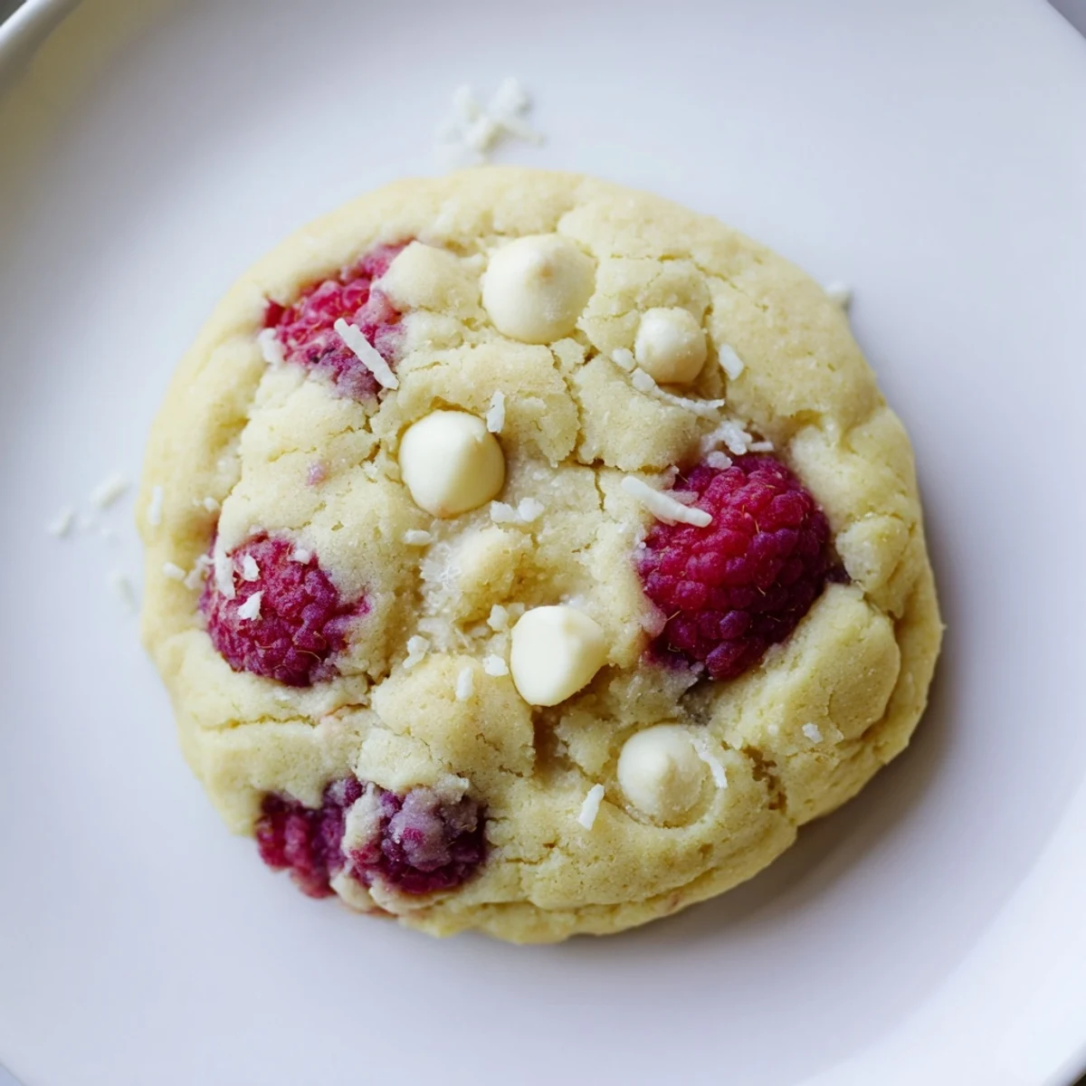 Stacked Chewy Lemon Raspberry Cookies drizzled with lemon glaze, flecks of zest