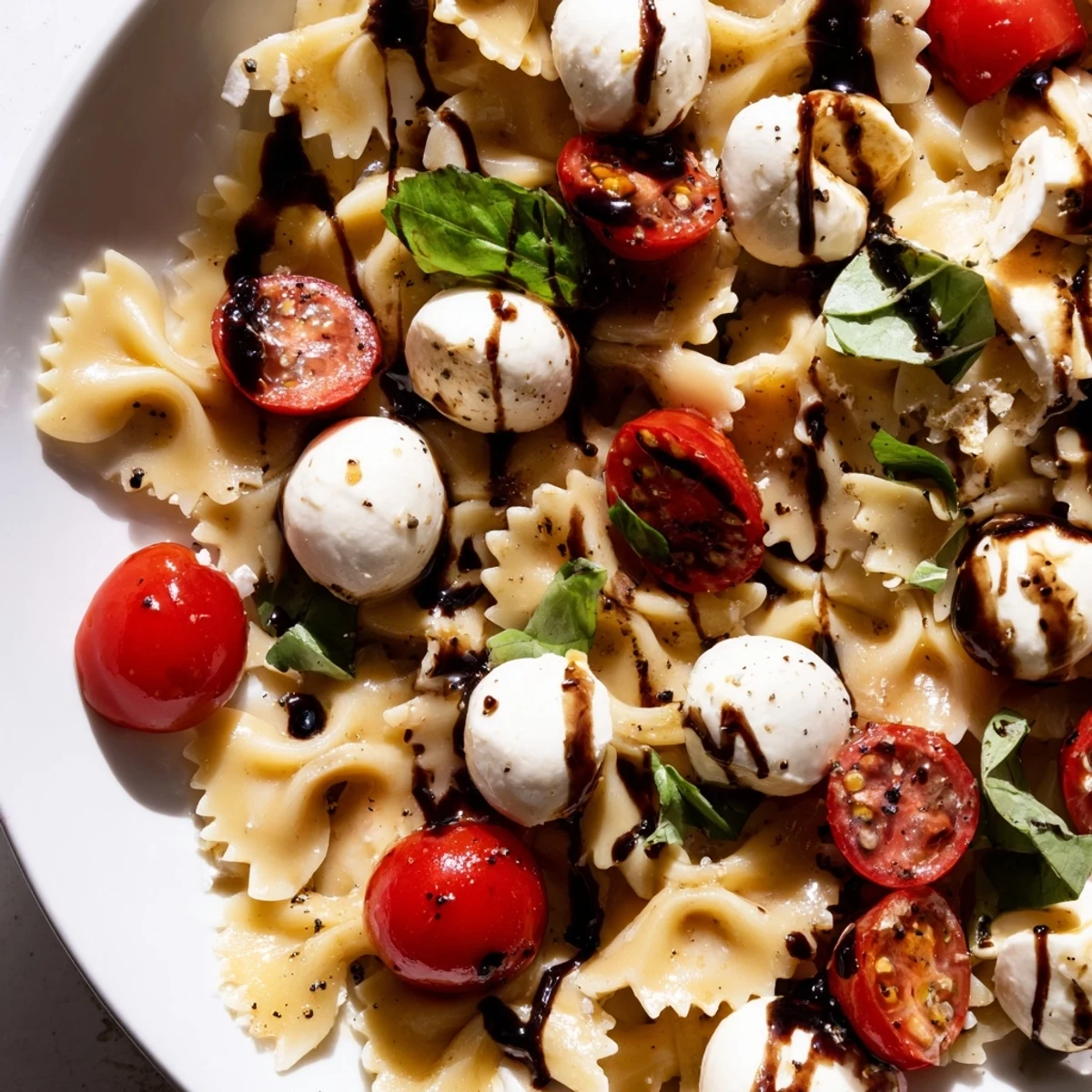 Creamy mozzarella and bright cherry tomatoes star in this refreshing Caprese Pasta Salad.