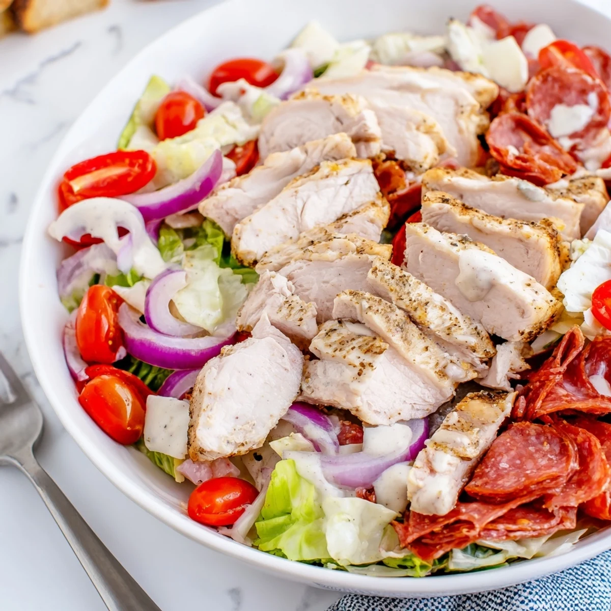 Italian Grinder Chicken Salad