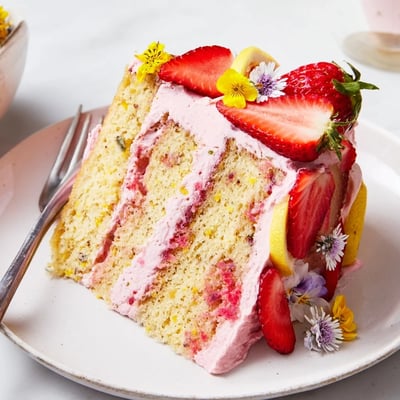 Strawberry Lemonade Cake